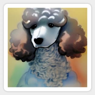 Poodle - Watercolor Art Style Sticker